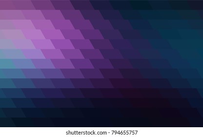 Dark Pink, Blue vector abstract textured polygonal background. Blurry rectangular design. The pattern with repeating rectangles can be used for background.