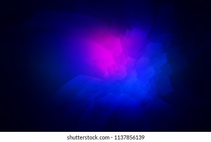 Dark Pink, Blue vector backdrop with hexagons. Colorful hexagons on white backdrop. New template for your brand book.