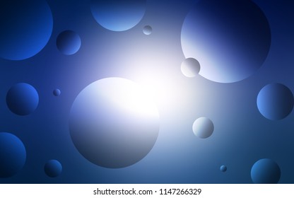 Dark Pink, Blue vector backdrop with dots. Modern abstract illustration with colorful water drops. Pattern can be used as texture of wallpapers.