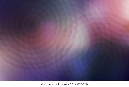 Dark Pink, Blue vector backdrop with dots. Blurred bubbles on abstract background with colorful gradient. Pattern can be used for futuristic ad, booklets.