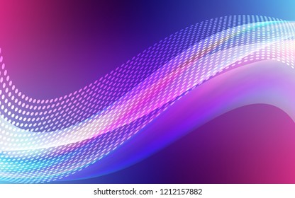 Dark Pink, Blue vector backdrop with dots and lines. Decorative design in abstract style with triangle structure. Pattern for textures of wallpapers.