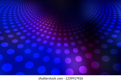 Dark Pink, Blue vector backdrop with dots. Abstract illustration with colored bubbles in nature style. Pattern can be used for ads, leaflets.