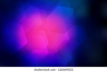 Dark Pink, Blue vector backdrop with hexagons. White background with colorful hexagons. Pattern can be used for landing pages.