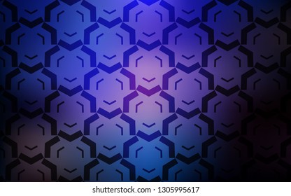 Dark Pink, Blue vector backdrop with wry lines. A sample with colorful lines, shapes. Pattern for your business design.