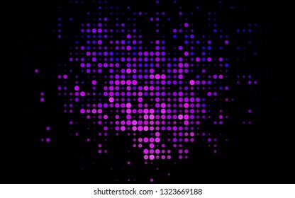 Dark Pink, Blue vector backdrop with dots. Illustration with set of shining colorful abstract circles. Pattern for beautiful websites.