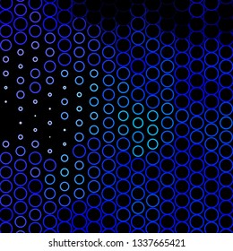 Dark Pink, Blue vector backdrop with circles. Abstract decorative design in gradient style with bubbles. Pattern for websites, landing pages.