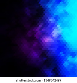 Dark Pink, Blue vector backdrop with lines. Repeated lines on abstract background with gradient. Template for your UI design.