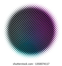 Dark Pink, Blue vector backdrop with circles. Abstract colorful disks on simple gradient background. Design for posters, banners.