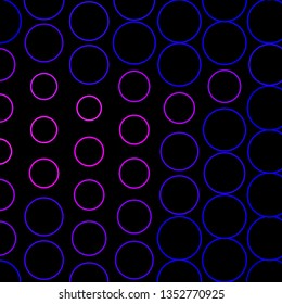Dark Pink, Blue vector backdrop with circles. Modern abstract illustration with colorful circle shapes. New template for your brand book.