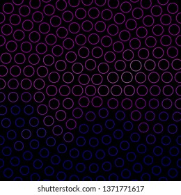 Dark Pink, Blue vector backdrop with circles. Colorful illustration with gradient dots in nature style. Design for posters, banners.