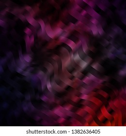 Dark Pink, Blue vector backdrop with bent lines. Bright sample with colorful bent lines, shapes. Pattern for booklets, leaflets.