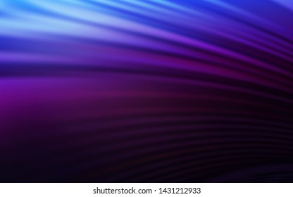 Dark Pink, Blue vector backdrop with wry lines. Creative illustration in halftone style with gradient. Abstract style for your business design.
