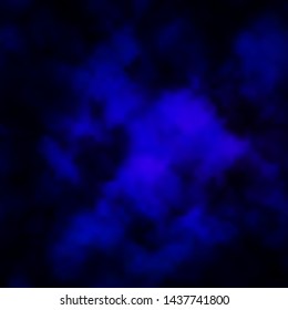 Dark Pink, Blue vector backdrop with cumulus. Gradient illustration with colorful sky, clouds. Template for websites.