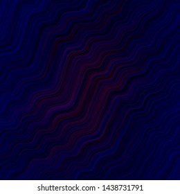 Dark Pink, Blue vector backdrop with wry lines. A shining illustration, which consists of curved lines. A completely new template for your design.