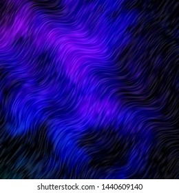 Dark Pink, Blue vector backdrop with circular arc. Bright illustration with gradient circular arcs. Pattern for ads, commercials.