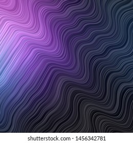 Dark Pink, Blue vector backdrop with circular arc. Gradient illustration in simple style with bows. Template for your UI design.