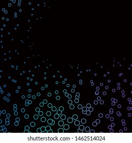 Dark Pink, Blue vector backdrop with circles. Modern abstract illustration with colorful circle shapes. Design for your commercials.