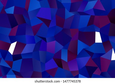 Dark Pink, Blue vector backdrop with rhombus. Illustration with set of colorful rectangles. Pattern for busines ad, booklets, leaflets