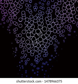 Dark Pink, Blue vector backdrop with circles. Abstract illustration with colorful spots in nature style. Pattern for business ads.