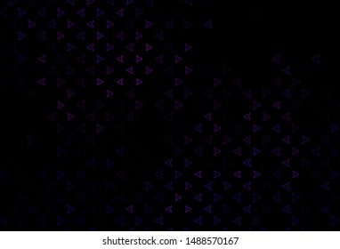 Dark Pink, Blue vector backdrop with lines, triangles. Decorative design in abstract style with triangles. Pattern can be used for websites.