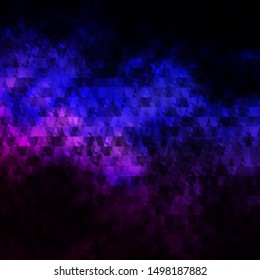 Dark Pink, Blue vector backdrop with lines, triangles. Colorful illustration with triangles in simple style. Best design for posters, banners.