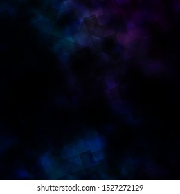 Dark Pink, Blue vector backdrop with lines, triangles. Glitter abstract illustration with triangular shapes. Template for wallpapers.