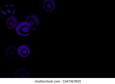 Dark Pink, Blue vector backdrop with dots. Beautiful colored illustration with blurred circles in nature style. Design for posters, banners.