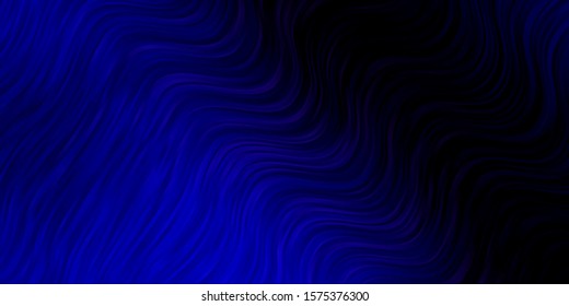Dark Pink, Blue vector backdrop with bent lines. Bright sample with colorful bent lines, shapes. Best design for your ad, poster, banner.