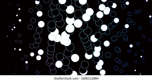 Dark Pink, Blue vector backdrop with dots. Modern abstract illustration with colorful circle shapes. Pattern for booklets, leaflets.