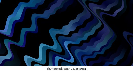 Dark Pink, Blue vector backdrop with circular arc. Colorful illustration, which consists of curves. Pattern for business booklets, leaflets
