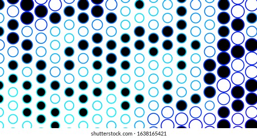 Dark Pink, Blue vector backdrop with circles. Colorful illustration with gradient dots in nature style. Pattern for business ads.