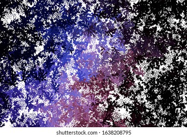 Dark Pink, Blue vector backdrop with memphis shapes. Colorful chaotic forms with gradient in modern style. Elegant design for wallpapers.