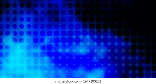 Dark Pink, Blue vector backdrop with dots. Modern abstract illustration with colorful circle shapes. Pattern for websites.