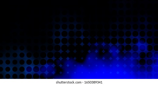 Dark Pink, Blue vector backdrop with dots. Colorful illustration with gradient dots in nature style. Pattern for business ads.