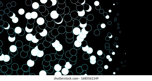 Dark Pink, Blue vector backdrop with dots. Abstract colorful disks on simple gradient background. Pattern for business ads.