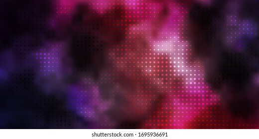 Dark Pink, Blue vector backdrop with dots. Abstract illustration with colorful spots in nature style. New template for a brand book.