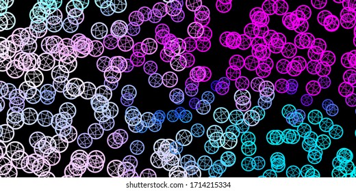 Dark Pink, Blue vector backdrop with mystery symbols. Abstract illustration with gothic gradient shapes. Simple base for your occult design.