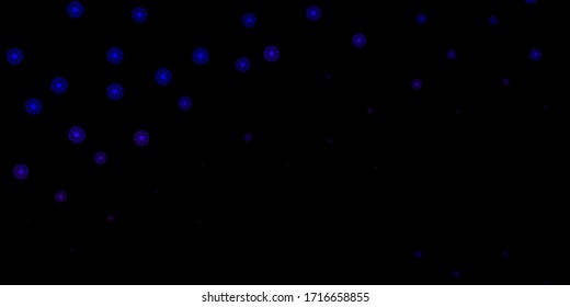 Dark Pink, Blue vector backdrop with chaotic shapes. Simple design in abstract style with gradient forms. Background for cell phones.