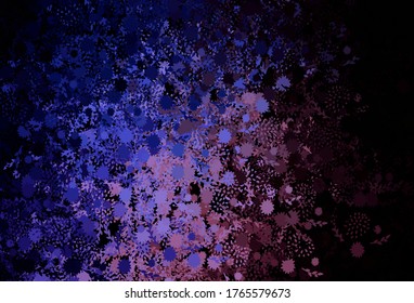 Dark Pink, Blue vector backdrop with memphis shapes. Illustration with colorful gradient shapes in abstract style. Best smart design for your business.
