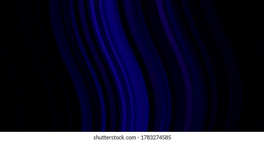 Dark Pink, Blue vector backdrop with circular arc. Illustration in abstract style with gradient curved.  Pattern for booklets, leaflets.