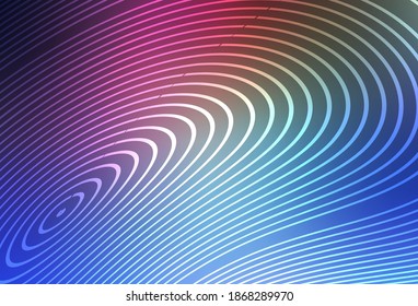 Dark Pink, Blue vector backdrop with wry lines. A sample with colorful lines, shapes. Simple template for your design.