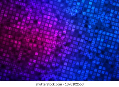 Dark Pink, Blue vector backdrop with rhombus. Illustration with set of colorful rectangles. Smart design for your business advert.