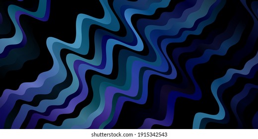 Dark Pink, Blue vector backdrop with circular arc. Colorful illustration, which consists of curves. Pattern for business booklets, leaflets