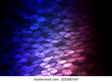 Dark Pink, Blue vector backdrop with dots. Blurred decorative design in abstract style with bubbles. Pattern for textures of wallpapers.