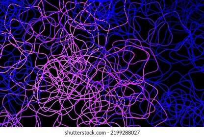 Dark Pink, Blue vector backdrop with memphis shapes. Simple colorful illustration with abstract gradient shapes. Best smart design for your business.