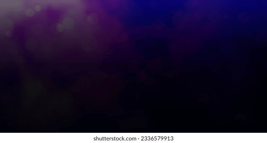 Dark Pink, Blue vector backdrop with dots. Abstract colorful disks on simple gradient background. Pattern for business ads.