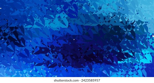 Pink oscuro, fondo vector azul con triángulos, líneas. Formas triangulares con gradiente colorido en estilo abstracto. Plantilla para comerciales.