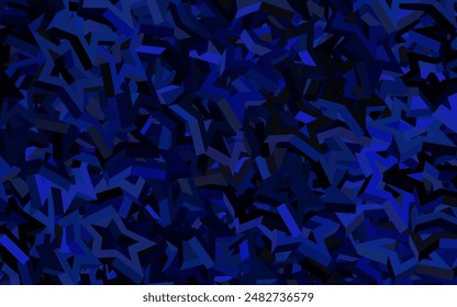 Dark Pink, Blue vector backdrop with small and big stars. Stars on blurred abstract background with gradient. Smart design for your business advert.