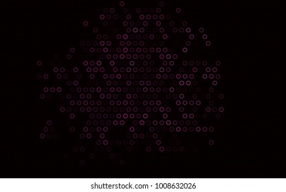 Dark Pink, Blue vector  background with bubbles. Glitter abstract illustration with blurred drops of rain. The pattern can be used for ads, leaflets of liquid.