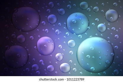 Dark Pink, Blue vector background with dots.